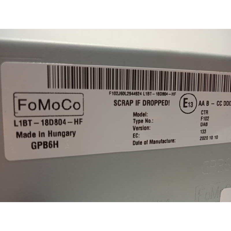 Recambio de sistema navegacion gps para ford fiesta (ce1) trend referencia OEM IAM L1BT18D804HF  2644451