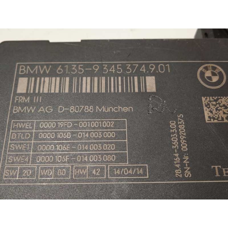 Recambio de modulo electronico para bmw serie 5 lim. (f10) 530d xdrive referencia OEM IAM 61359345374  