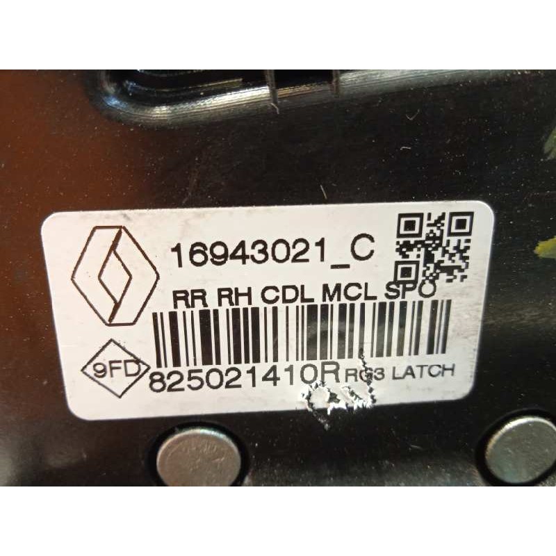 Recambio de cerradura puerta trasera derecha para renault megane iv grandtour 1.3 tce referencia OEM IAM 825021410R  