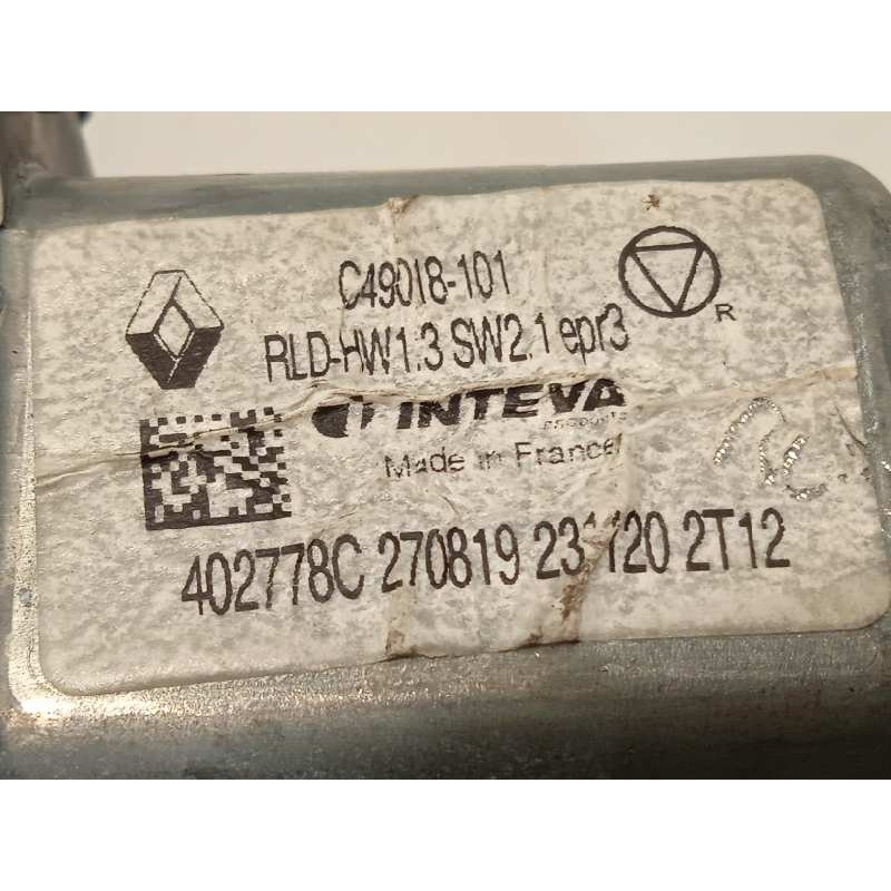 Recambio de elevalunas trasero izquierdo para renault megane iv grandtour 1.3 tce referencia OEM IAM 827218403R  402778C