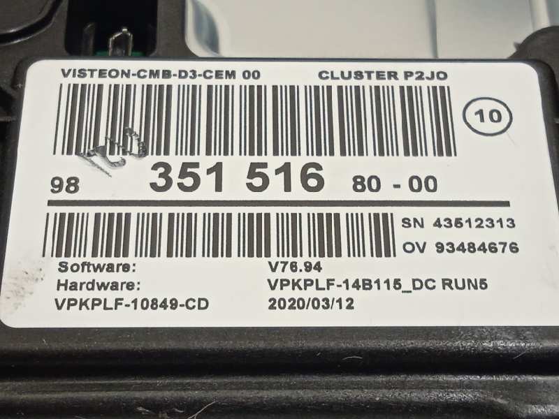 Recambio de cuadro instrumentos para opel corsa f gs line referencia OEM IAM 9835151680  