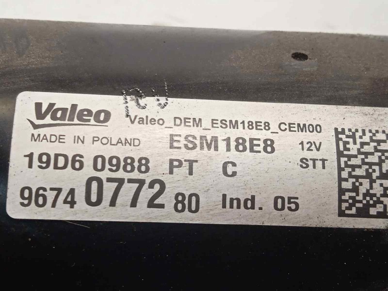 Recambio de motor arranque para peugeot 2008 (--.2013) style referencia OEM IAM 9674077280  ESM18E8