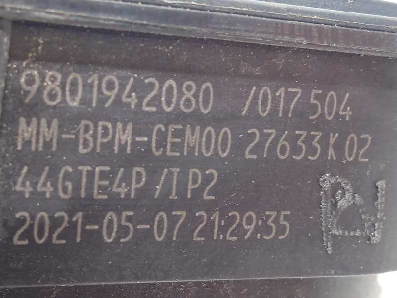 Recambio de caja mariposa para opel grandland x referencia OEM IAM 9801942080  