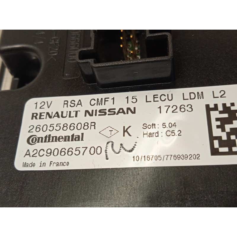 Recambio de centralita faros xenon para renault captur 1.5 dci diesel fap referencia OEM IAM 260558608R  A2C90665700