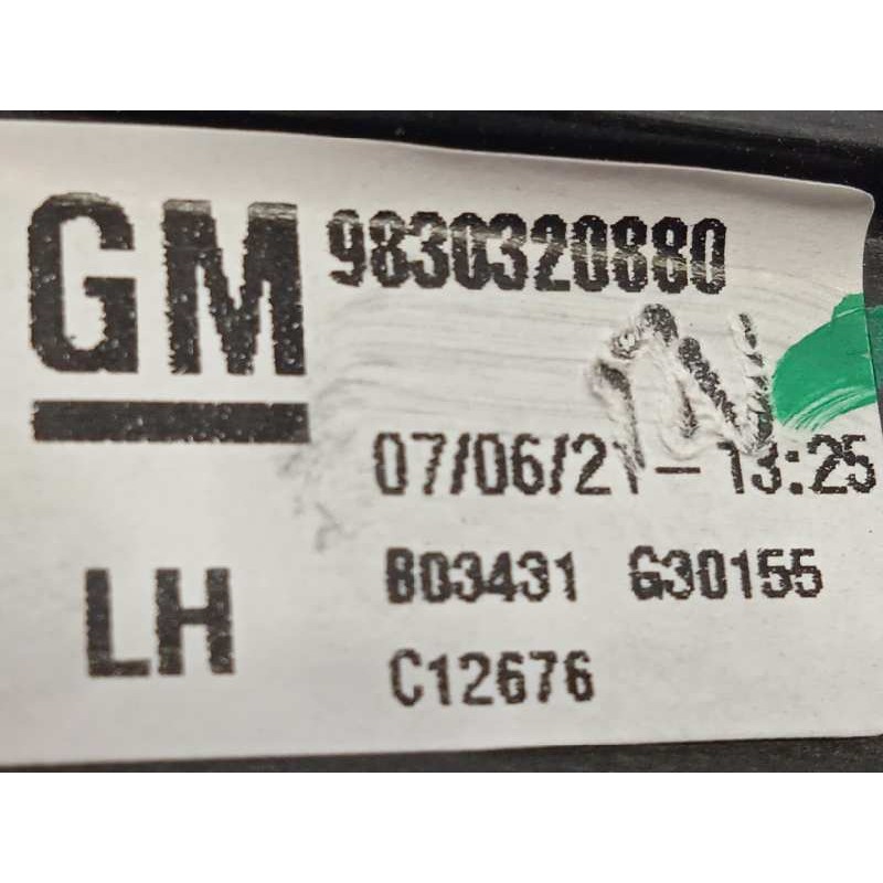 Recambio de elevalunas delantero izquierdo para opel grandland x referencia OEM IAM 9830320880  9829504280