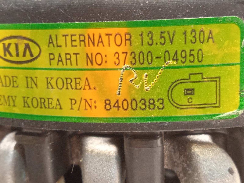 Recambio de alternador para hyundai kona 1.0 tgdi cat referencia OEM IAM 3730004950  8400383