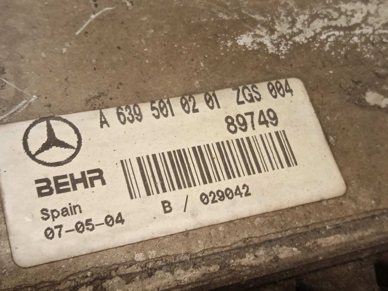 Recambio de intercooler para mercedes-benz vito mixto 06.2003  2.1 cdi cat referencia OEM IAM A6395010201  