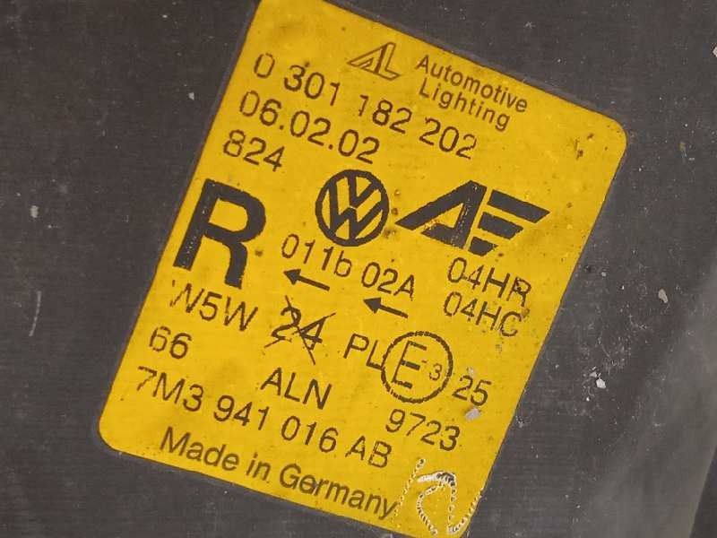 Recambio de faro derecho para volkswagen sharan (7m6/7m9) comfortline referencia OEM IAM 7M3941016AB  0301182202