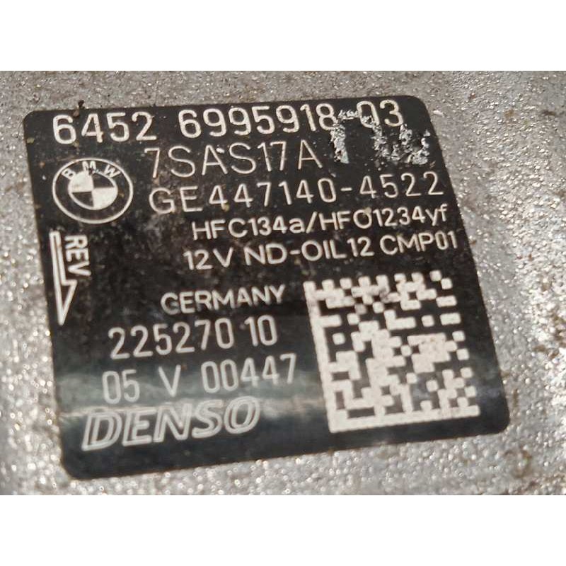 Recambio de compresor aire acondicionado para bmw serie x5 (g05) xdrive 2.0i referencia OEM IAM 64526995918  4471404522