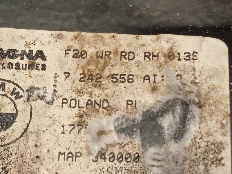 Recambio de elevalunas trasero derecho para bmw serie 1 lim. (f20) 116d referencia OEM IAM 7242556 51357281884 67627341564