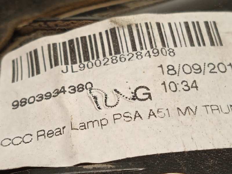 Recambio de piloto trasero izquierdo interior para citroën c3 tonic referencia OEM IAM 9803934380  