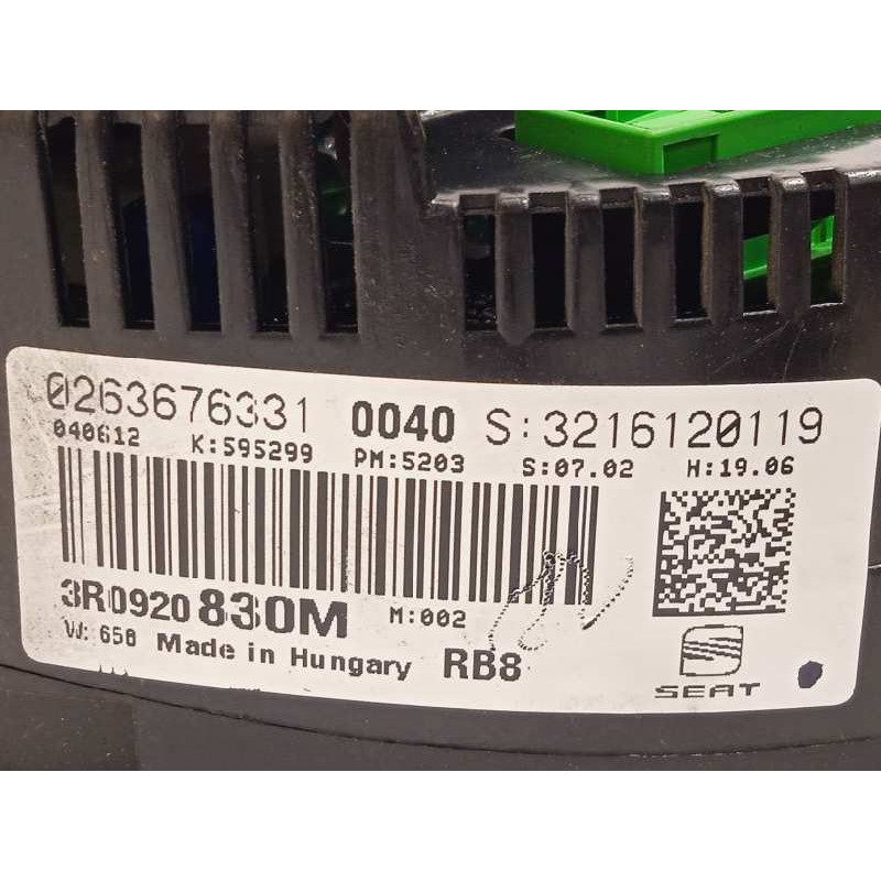 Recambio de cuadro instrumentos para seat exeo st (3r5)(2009>) reference referencia OEM IAM 3R0920830M  3R0920830MX