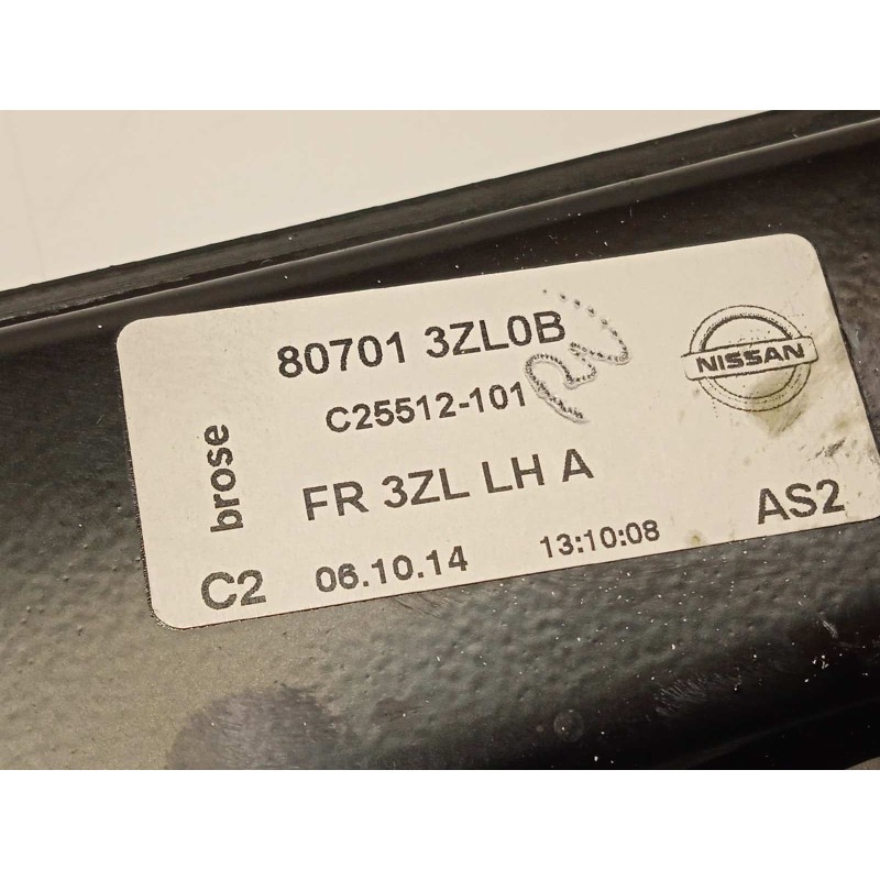 Recambio de elevalunas delantero izquierdo para nissan pulsar (c13) acenta referencia OEM IAM 807013ZL0B  