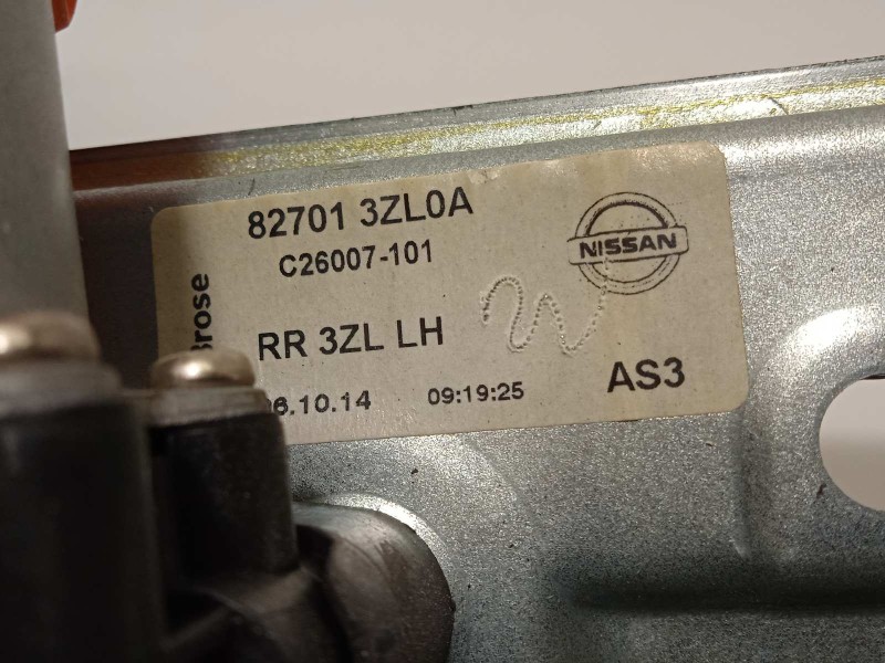 Recambio de elevalunas trasero izquierdo para nissan pulsar (c13) acenta referencia OEM IAM 827013ZL0A  