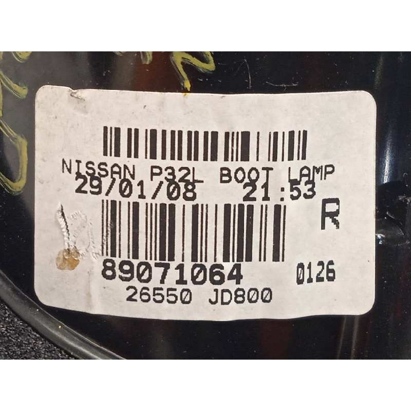 Recambio de piloto trasero derecho interior para nissan qashqai (j10) acenta referencia OEM IAM 26550JD800  89071064