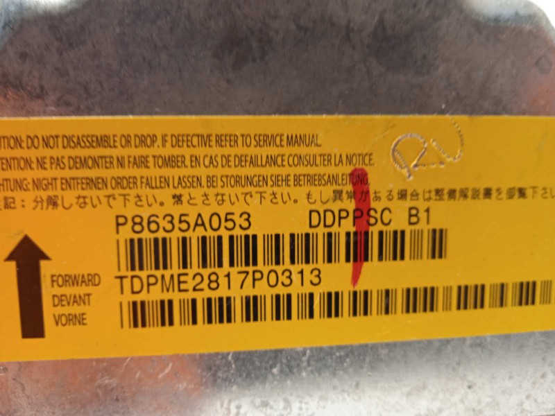 Recambio de centralita airbag para mitsubishi outlander (cw0) 2.0 di-d cat referencia OEM IAM P8635A053  8635A053