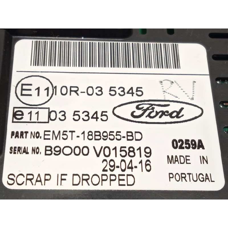 Recambio de pantalla multifuncion para ford transit connect furgon 200 l1 trend referencia OEM IAM EM5T18B955BD  