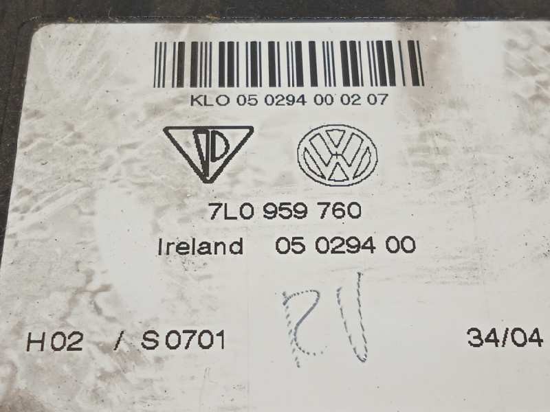 Recambio de modulo electronico para porsche cayenne (typ 9pa) s referencia OEM IAM 7L0959760  