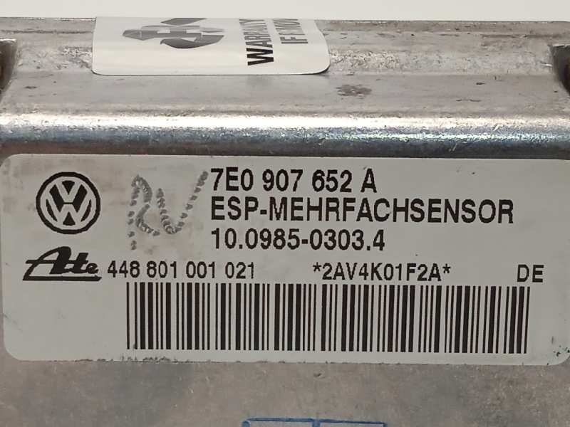 Recambio de centralita esp para porsche cayenne (typ 9pa) s referencia OEM IAM 7E0907652A  