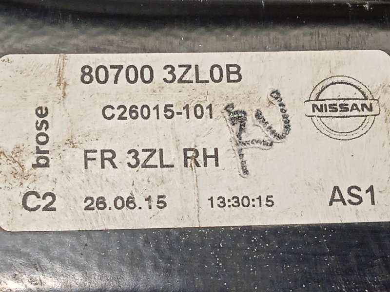 Recambio de elevalunas delantero derecho para nissan pulsar (c13) acenta referencia OEM IAM 807003ZL0B  