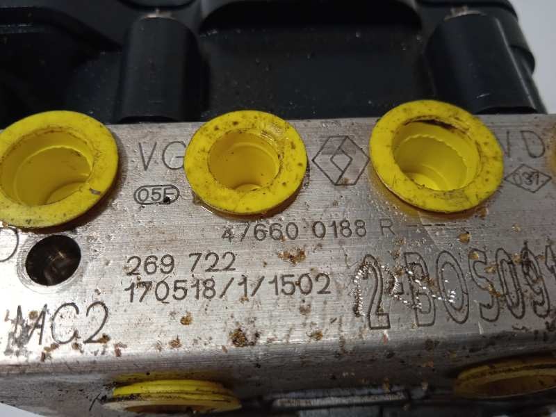 Recambio de abs para renault captur 1.3 tce referencia OEM IAM 476600188R 0265956527 269722