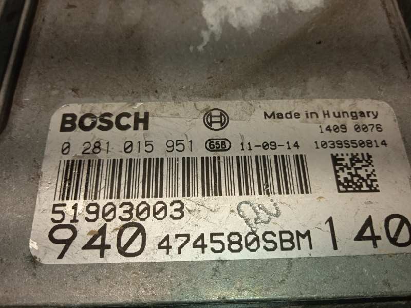 Recambio de centralita motor uce para alfa romeo giulietta (191) distinctive referencia OEM IAM 51903003  0281015951