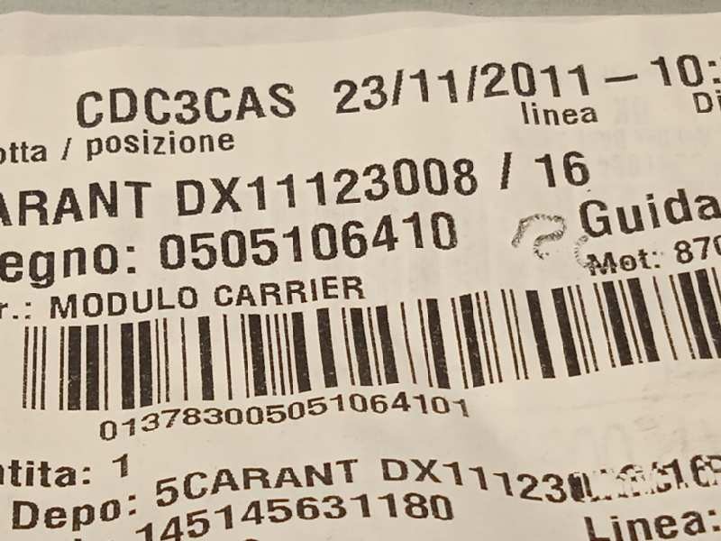 Recambio de elevalunas delantero derecho para alfa romeo giulietta (191) distinctive referencia OEM IAM 505106410  