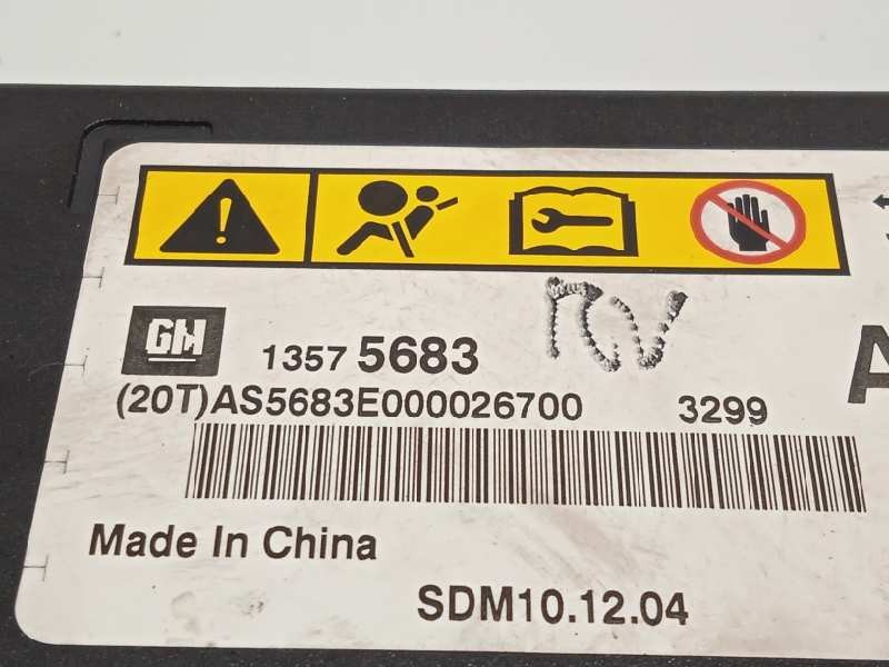 Recambio de centralita airbag para opel astra j lim. sport referencia OEM IAM 13575683  