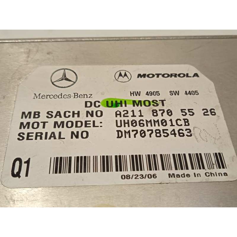 Recambio de centralita unidad control telefono para mercedes-benz clase m (w164) 420 / 450 cdi (164.128) referencia OEM IAM A211