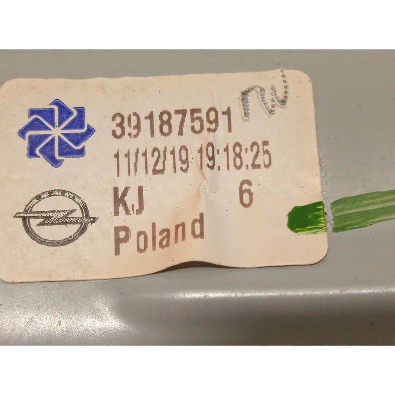 Recambio de elevalunas trasero izquierdo para opel crossland x 1.2 referencia OEM IAM 39187591  