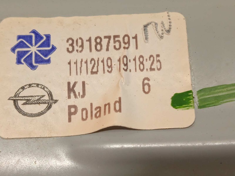 Recambio de elevalunas trasero izquierdo para opel crossland x 1.2 referencia OEM IAM 39187591  