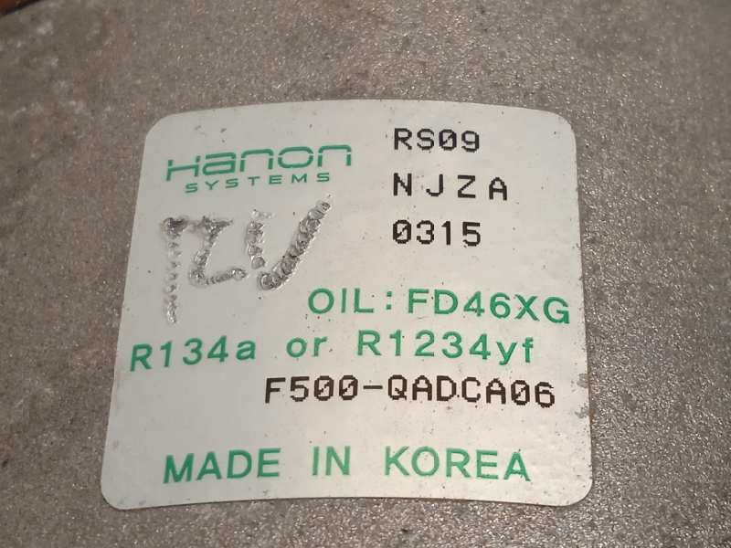 Recambio de compresor aire acondicionado para hyundai i10 basis referencia OEM IAM E200UABAA01  F500QADCA06
