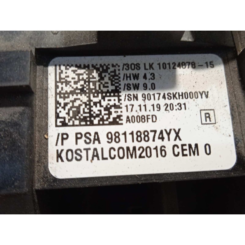 Recambio de mando intermitentes para opel crossland x 1.2 referencia OEM IAM 98118874YX  