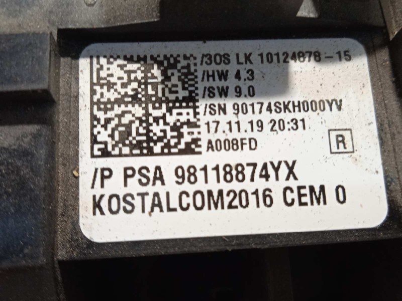 Recambio de mando intermitentes para opel crossland x 1.2 referencia OEM IAM 98118874YX  