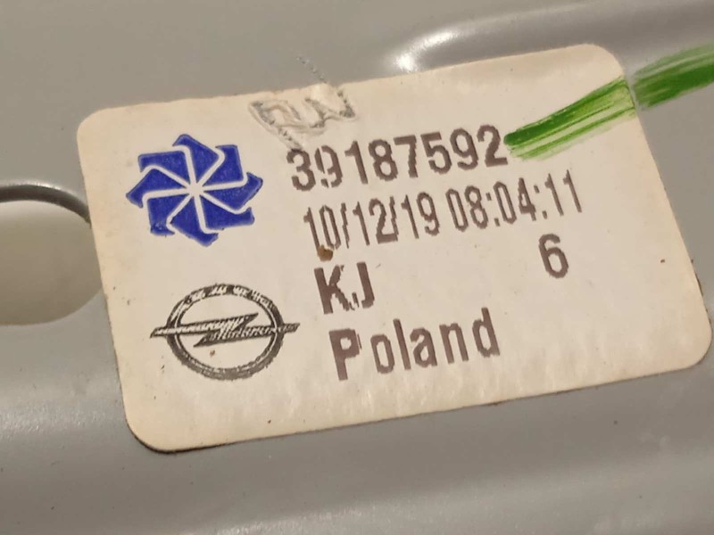 Recambio de elevalunas trasero derecho para opel crossland x 1.2 referencia OEM IAM 39187592  