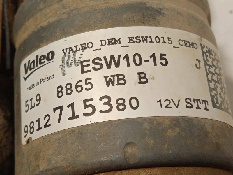 Recambio de motor arranque para opel crossland x 1.2 referencia OEM IAM 9812715380  ESW1015