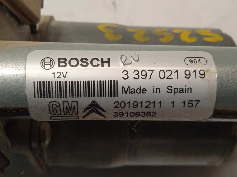 Recambio de motor limpia delantero para opel crossland x 1.2 referencia OEM IAM 39109362  3397021919