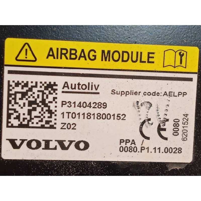 Recambio de airbag delantero izquierdo para volvo v40 2.0 cat referencia OEM IAM 31404289  P31404289