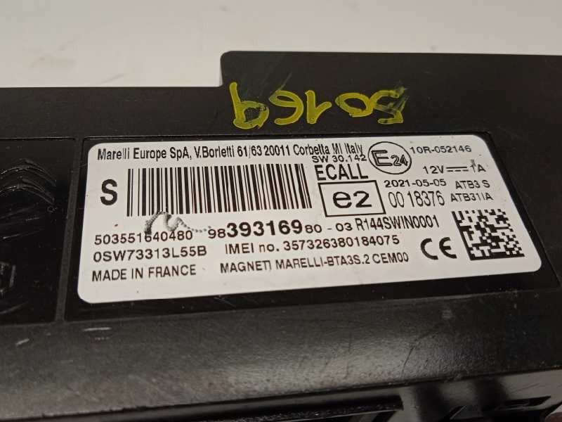 Recambio de modulo electronico para peugeot 3008 allure referencia OEM IAM 9839316980  