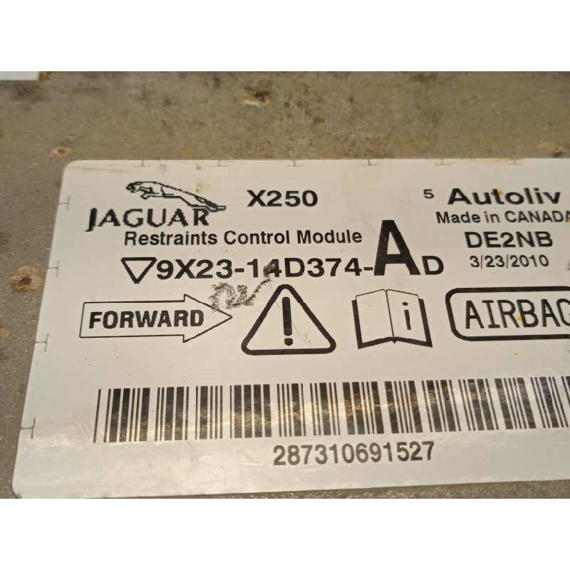 Recambio de centralita airbag para jaguar xf 5.0 v8 xfr kompressor referencia OEM IAM 9X2314D374AD  C2Z16639