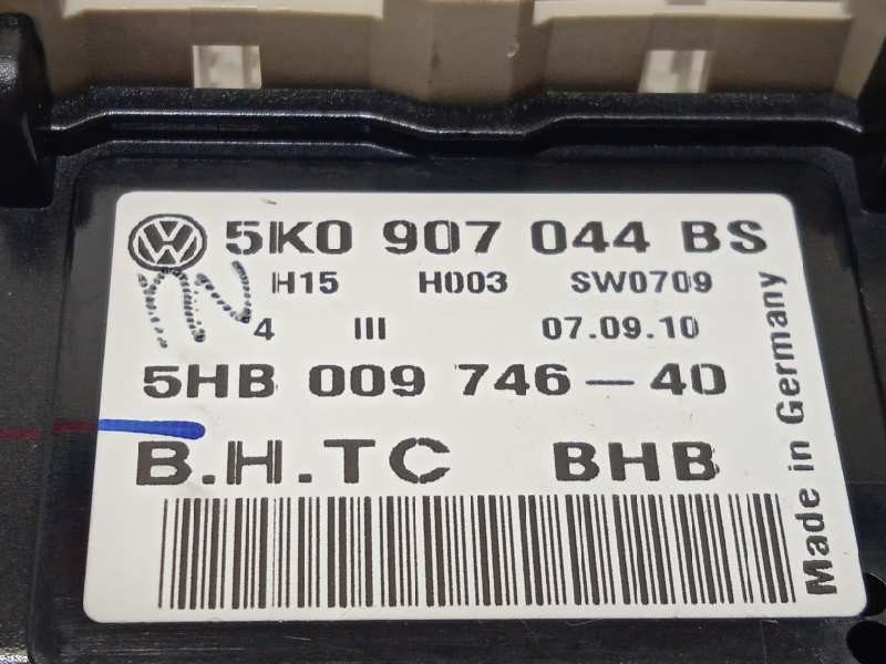 Recambio de mando climatizador para volkswagen tiguan (5n1) 2.0 tdi referencia OEM IAM 5K0907044BS 5HB00974640 5K0907044BSZJU