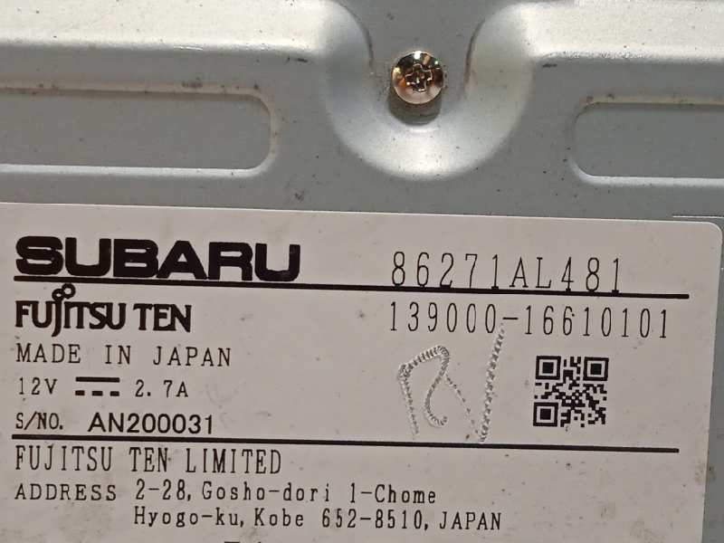 Recambio de sistema navegacion gps para subaru outback (b15) executive referencia OEM IAM 86271AL481  13900016610101