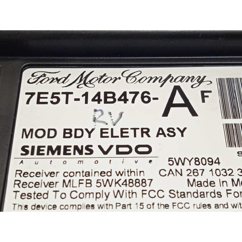 Recambio de caja reles / fusibles para mercury milan 3.0 referencia OEM IAM 7E5T14B476AF  