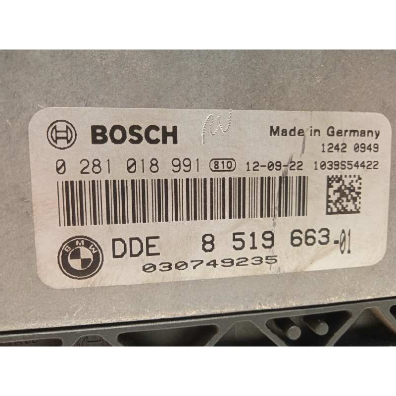 Recambio de centralita motor uce para bmw mini (r56) cooper d referencia OEM IAM 8519663 13618519663 0281018991