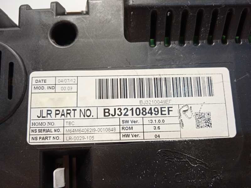 Recambio de cuadro instrumentos para land rover evoque dynamic referencia OEM IAM BJ3210849EF  LR034164