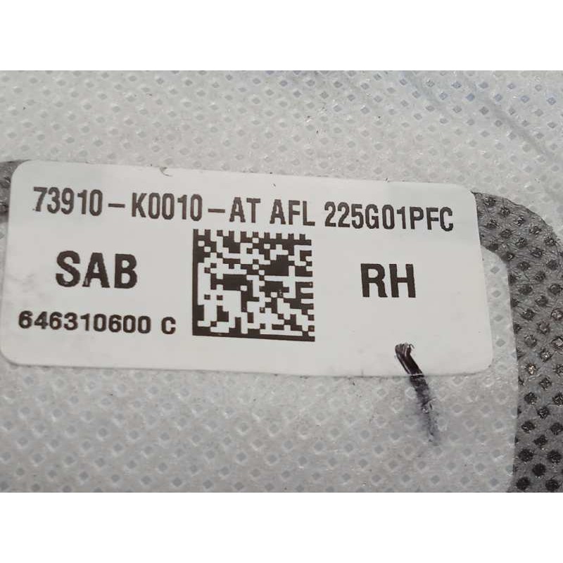 Recambio de airbag lateral delantero derecho para toyota yaris (ksp211 active referencia OEM IAM 73910K0010  