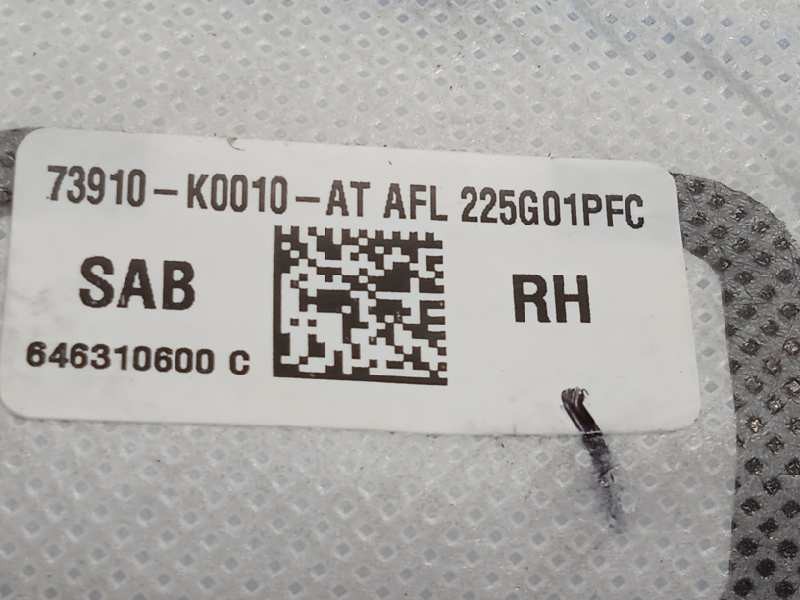 Recambio de airbag lateral delantero derecho para toyota yaris (ksp211 active referencia OEM IAM 73910K0010  