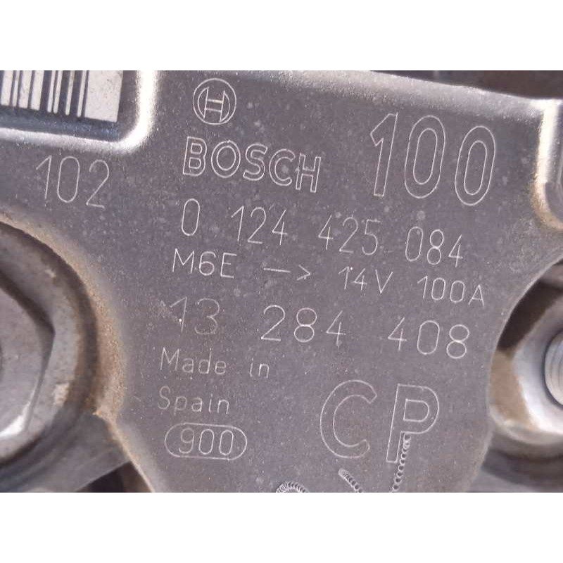 Recambio de alternador para opel meriva b 1.4 16v turbo cat referencia OEM IAM 13284408  0124425084