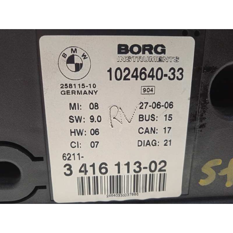 Recambio de cuadro instrumentos para bmw x3 (e83) 2.0d referencia OEM IAM 62113416113  