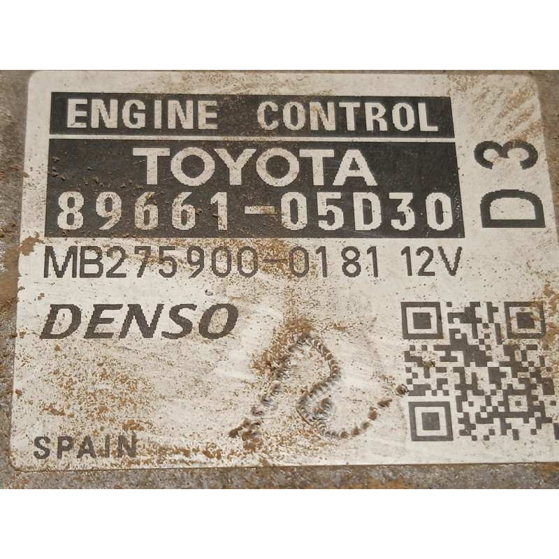 Recambio de centralita motor uce para toyota avensis (t27) active referencia OEM IAM 8966105D30  MB2759000181